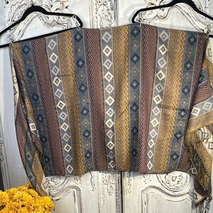 Gorgeous, Multicolor Geometric Patterned Rectangle,  Scarf